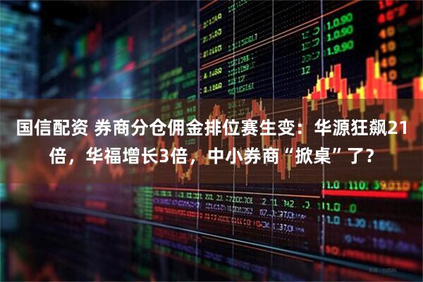 国信配资 券商分仓佣金排位赛生变：华源狂飙21倍，华福增长3倍，中小券商“掀桌”了？