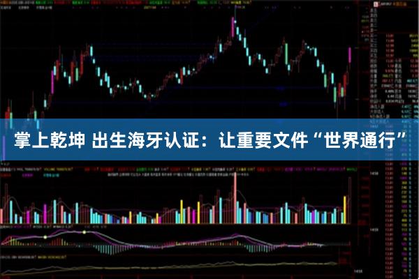 掌上乾坤 出生海牙认证：让重要文件“世界通行”